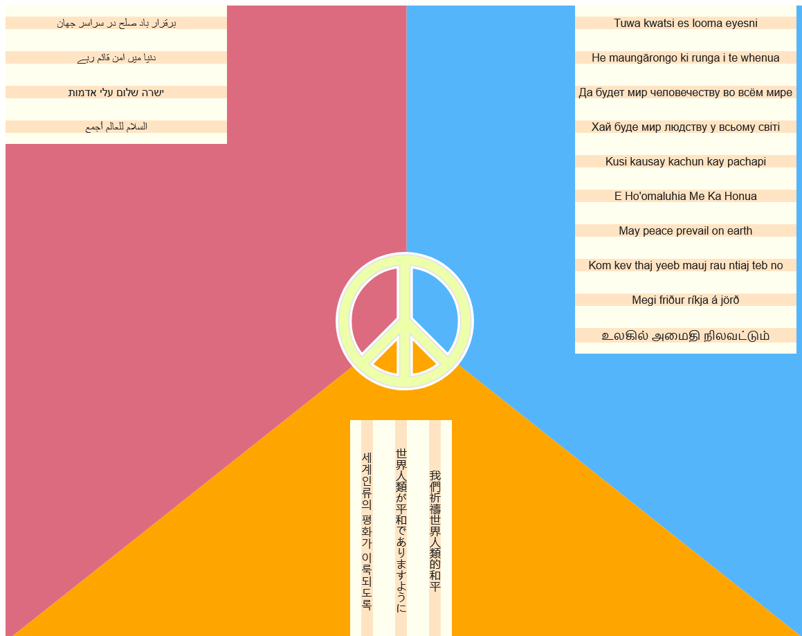 Interactive peace messages